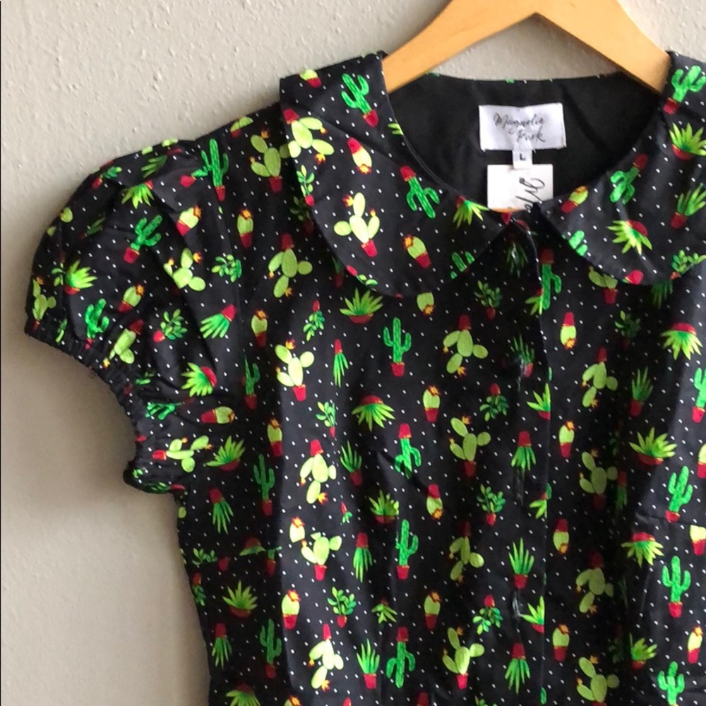 Cactus print blouse